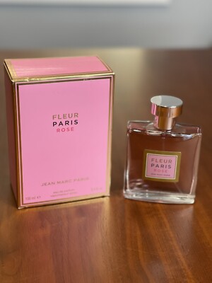 Jean Marc Paris Fleur Paris Rose Eau de Parfum Spray 3.4 oz New in Box