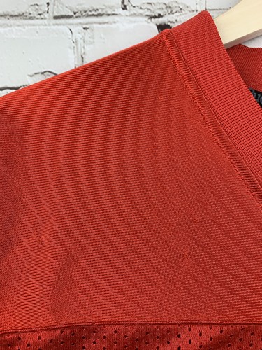 Men’s Vintage Budweiser Beer Football Jersey XL Red #00 Short Sleeve Jersey M0