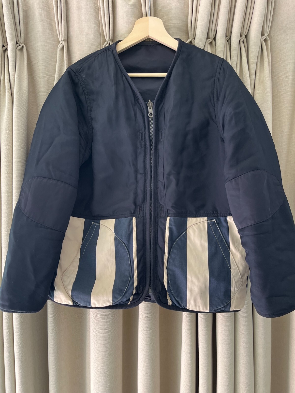Visvim 19ss Mud Dye Iris Liner Jacket Flagged Navy Size 2 Visvim 19ss Mud Dye Iris Liner Jacket Flagged Navy Size 2