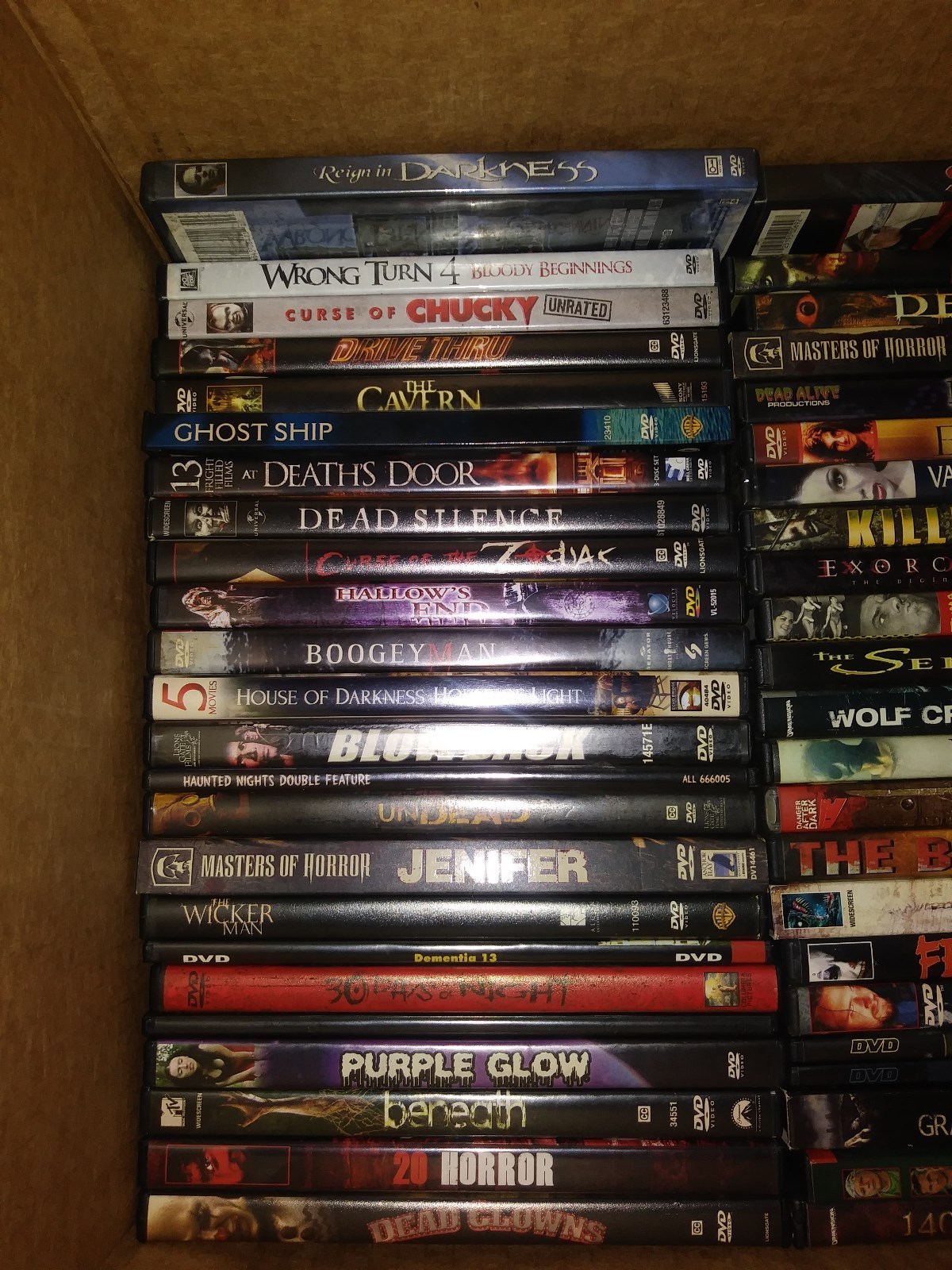 Horror Dvd Lot of 52 Dvd's Cult Horror