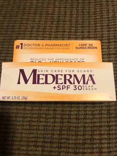 MEDERMA Scar Skin Care Cream SPF 30 0.70 oz 20g FREE SHIPPING Exp 01/20