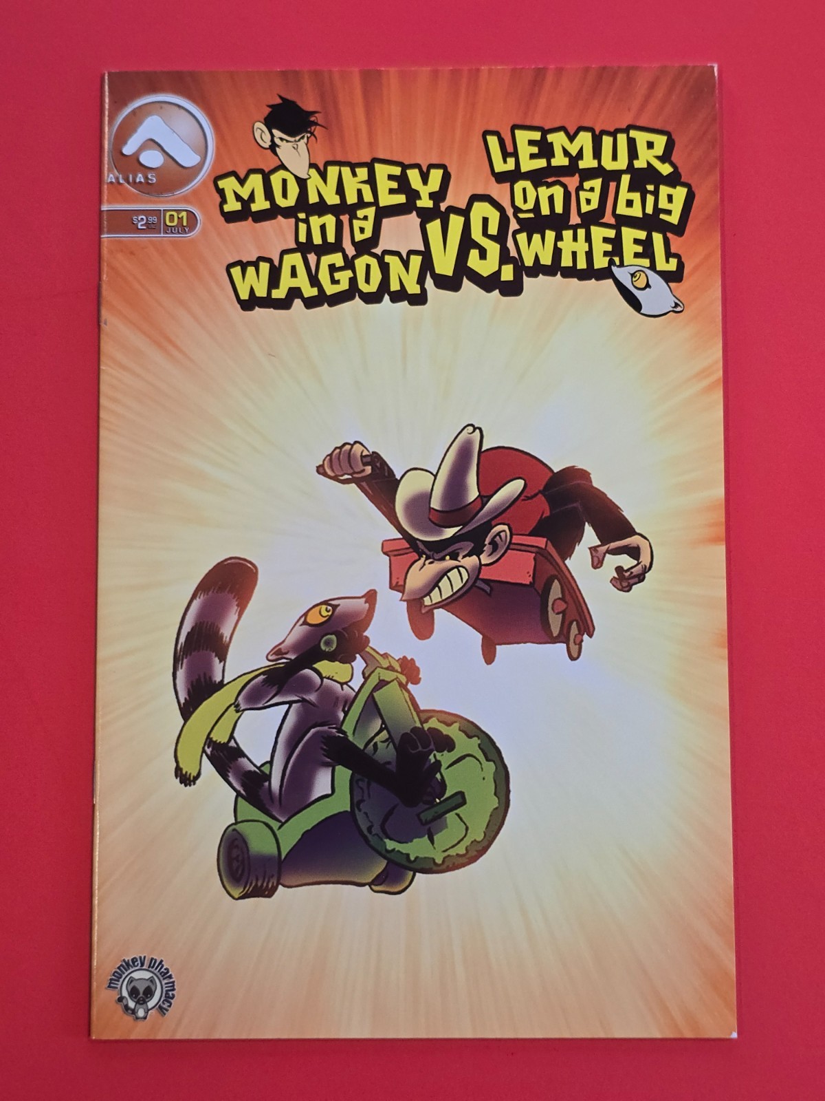 Monkey in a Wagon vs Lemur on a Big Wheel #1 2005 Alias Chris Moreno Comic