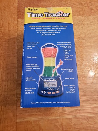 Highlights Time Tracker Visual Time Tracker & Clock TESTED GOOD CONDITION