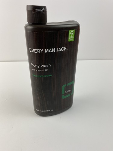 Every Man Jack Body Wash And Shower Gel Eucalyptus Mint 16.9 oz 500 ml Unsealed