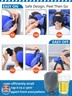 SARISUN Travel Pillows for Airplanes, Airplane Pillow for Long Flight, Airplane Head Strap with Eye Mask for Sleep, Travel Neck Pillow for Car Road Trip, 360° Support Headrest, Stop Bobblehead, Black