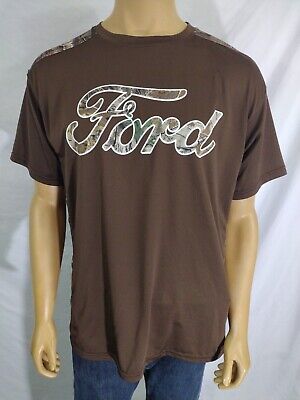FORD Motor Company Poly Athletic Brown Camouflage T Shirt SS by REALTREE GUC