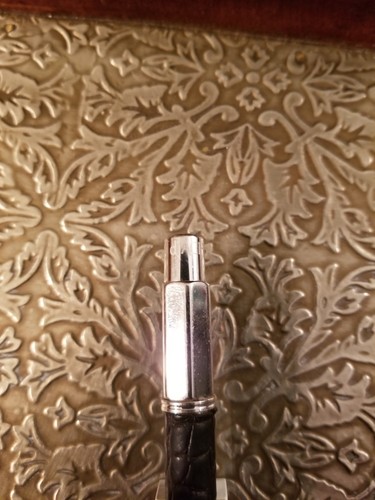 Caran Dache Varius Ballpoint Alligator With Silver Plated Finish