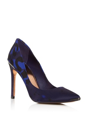

Женские туфли-лодочки TED BAKER LONDON Navy Star Leopard Iziie с остроконечными шпильками без шнуровки, 241750