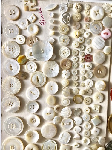 Vintage Antique Mixed Lot Of Sewing Buttons Collection