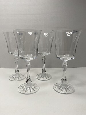 Towle Crystal Water Glass Goblets,  8 1/2'',   Set of 4 New in box