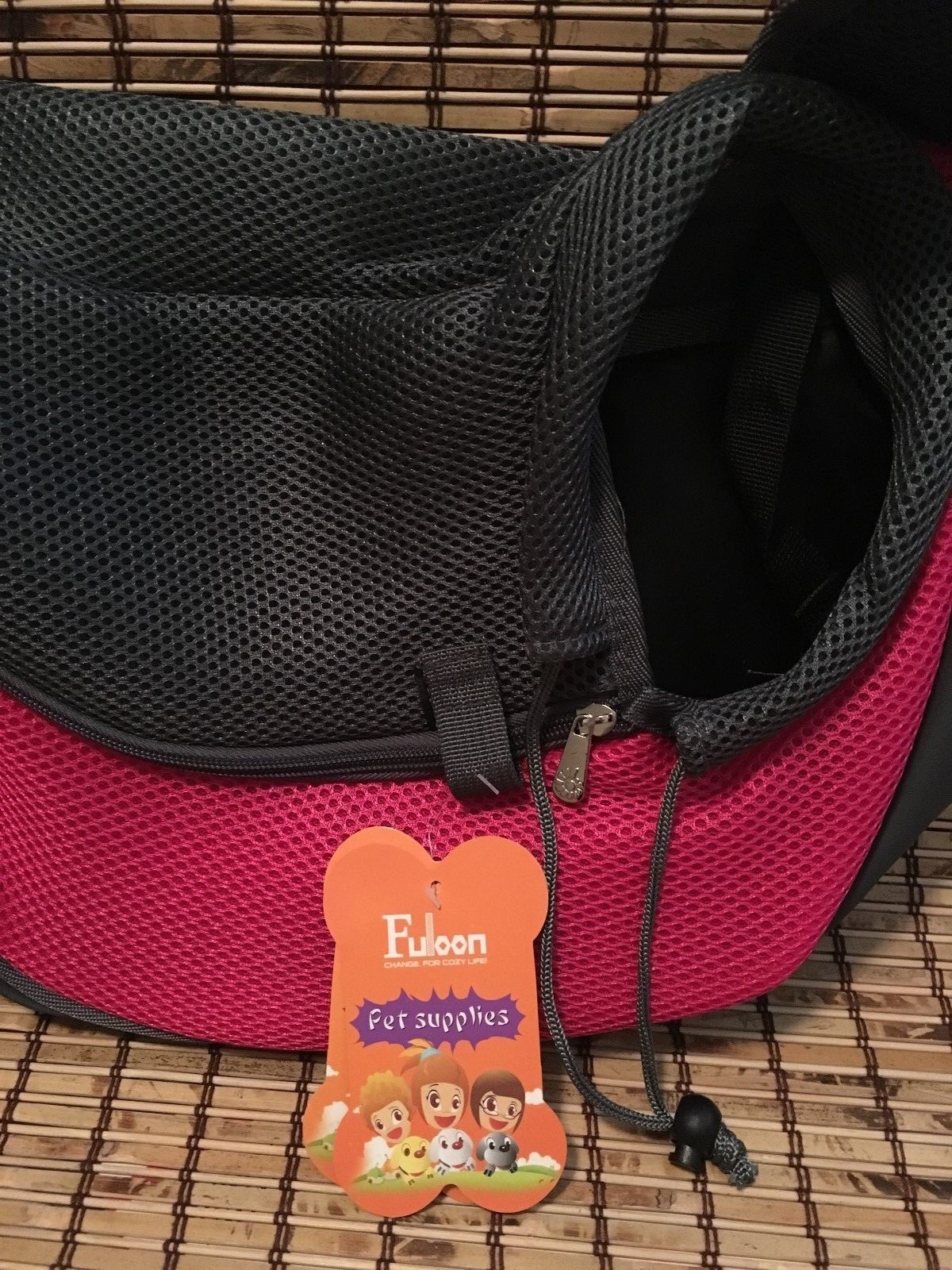 NEW!! Fuloon Foldable + Washable Small Pet Travel Carrier Tote Bag Color Pink!!