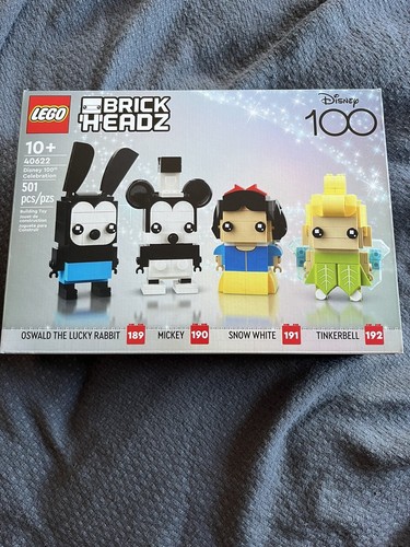 LEGO BrickHeadz 40622 Disney 100th Celebration- New- Sealed