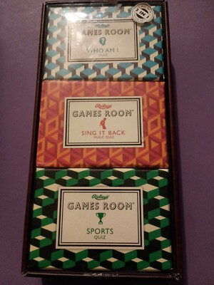 Ridley's Game Room 3 in 1, Who am I, Sing it Back, Sports Quiz, Brand New