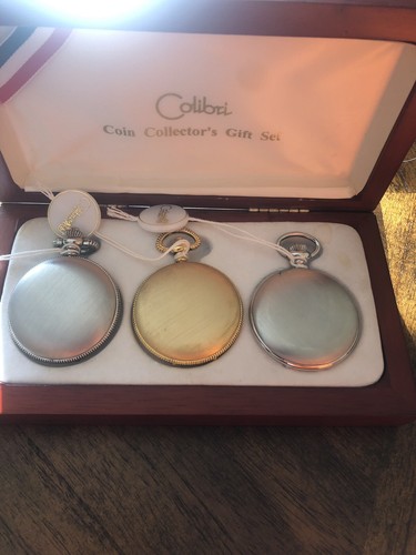 Colibri Old World Pocket Watch Collection With Display NIB