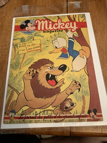 Mickey Magazine 89 June 1952 French Issue Super Rare And