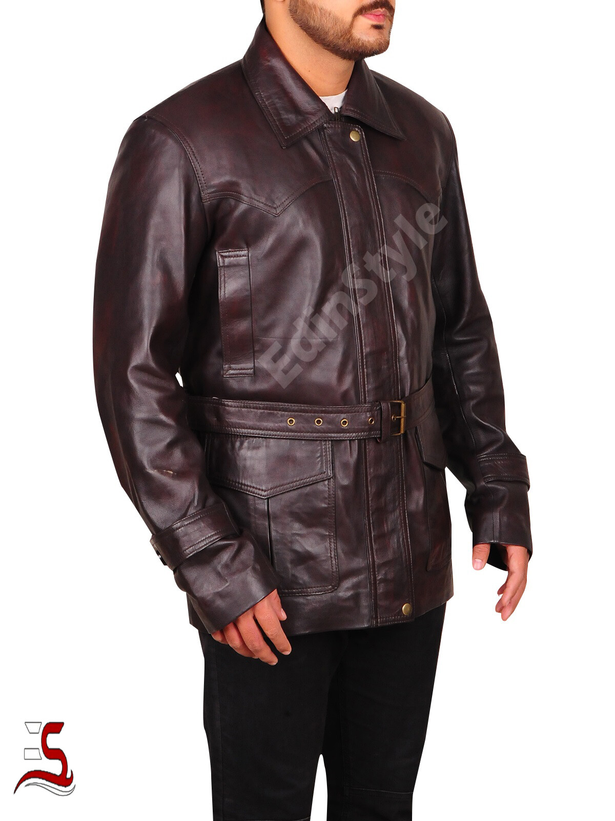THE TOÉ Bond jacket brown leather 未使用】THE TOE BOND JACKET brown leather M
