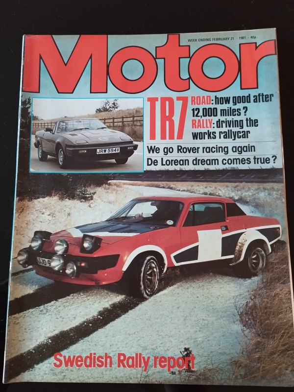 Motor Magazine 21/02/1981; Peugeot 305 S/ Cx Pallas Auto/ Tr7 Drophead