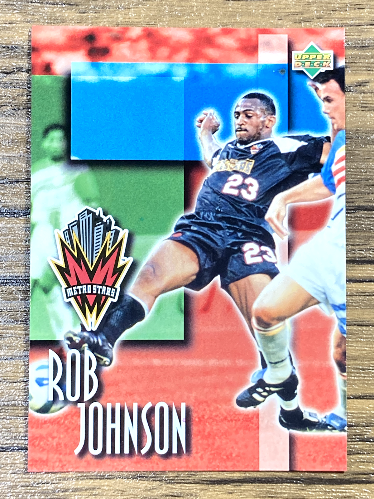 Upper Deck Bandai MLS Card 1997 #27 Rob Johnson Metrostars