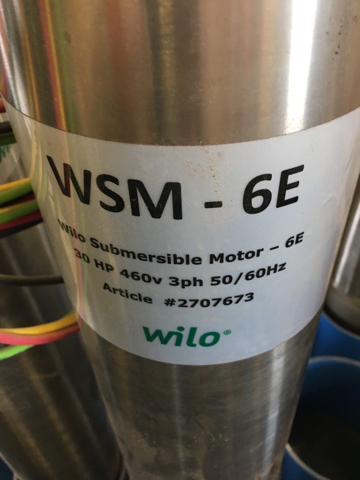 WILO #2707673 30HP  6-E Submersible Pump Motor M6 NIB NOS