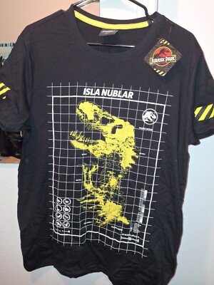 Difuzed Jurassic Park Isla Nublar T-shirt-UK L (US M)