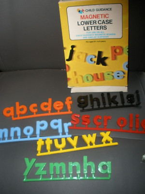 NEW NOS 1979 Child Guidance Magnetic Lower Case Letters #53407