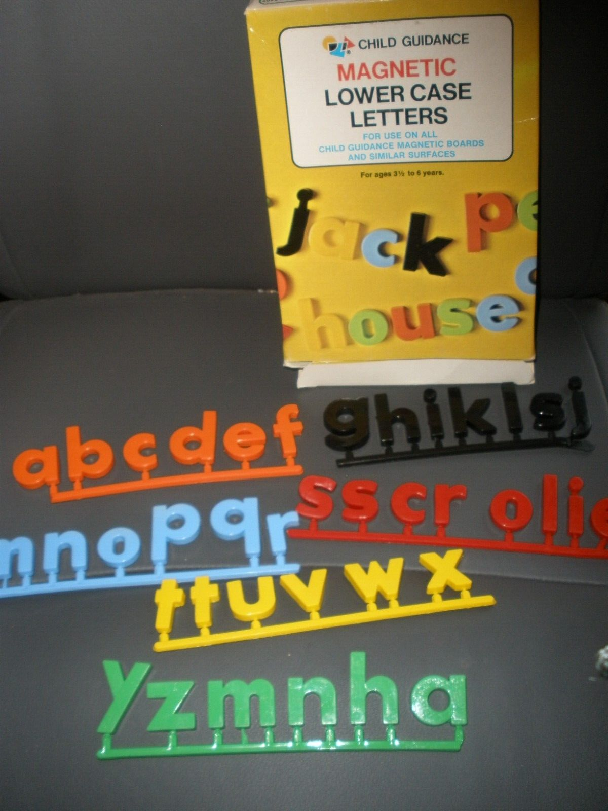 NEW NOS 1979 Child Guidance Magnetic Lower Case Letters