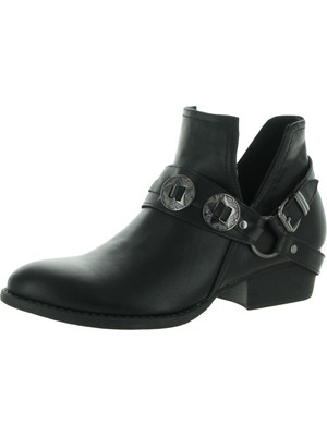 G.C. SHOES Женские черные ботильоны Elisa с острым носком и глубоким V-образным вырезом на блочном каблуке 10