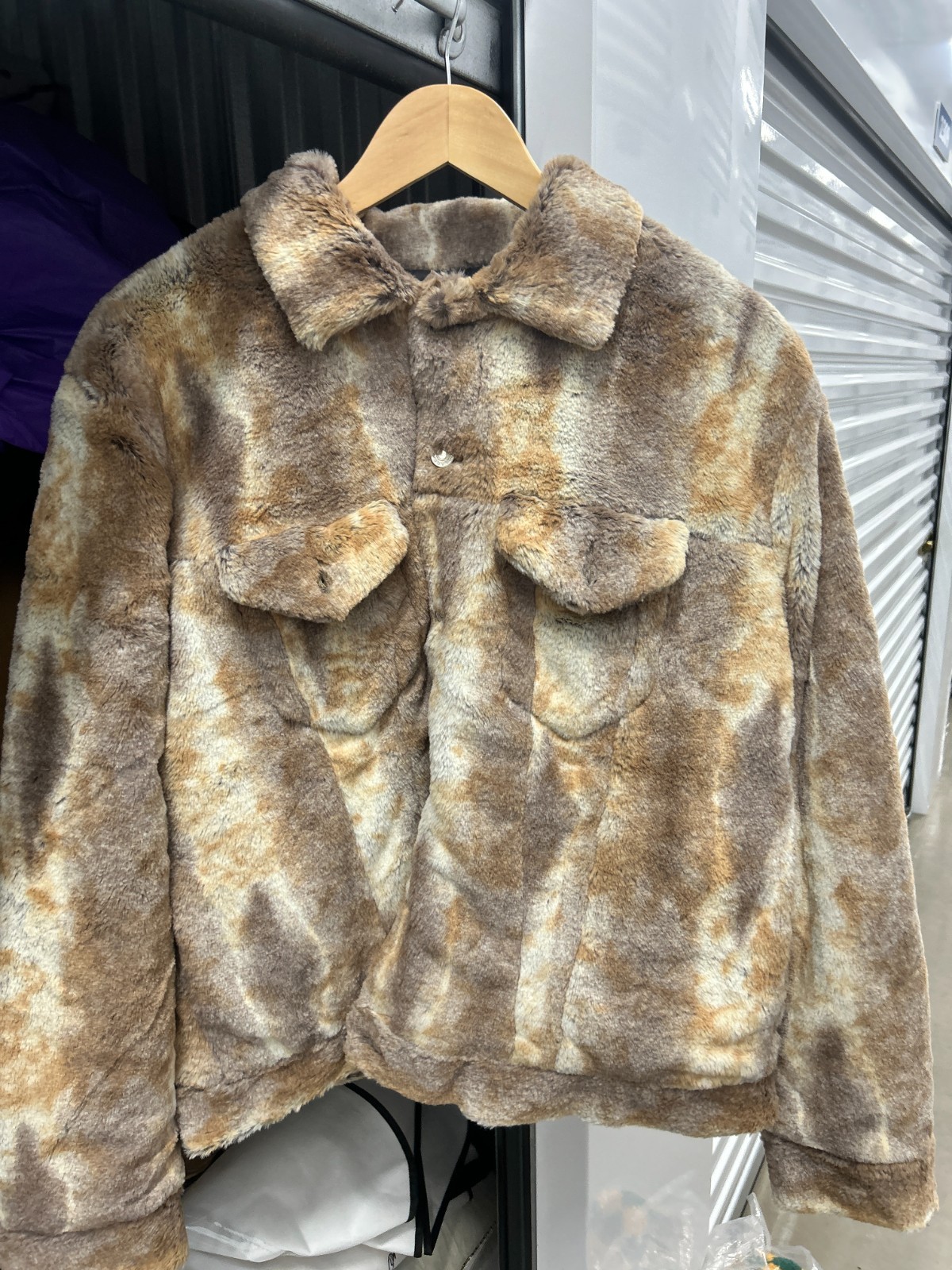 通販最安値 けい 様 PALACE Furry Trucker Jacket 
