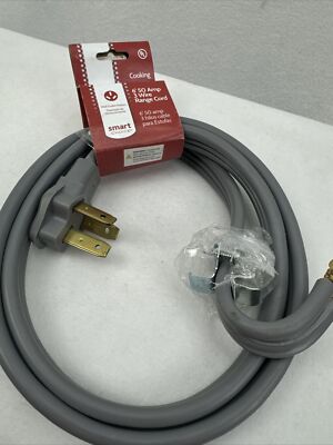 Smart Choice 6' 50 Amp 3 Wire Range Cord