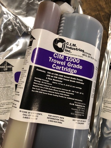 2 CIM 1000 Trowel Grade Cartridge Sealant Caulk Activator