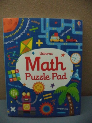 Usborne Pads160 p & Activity Sheets Colorful L Print New: Times Tables or Math