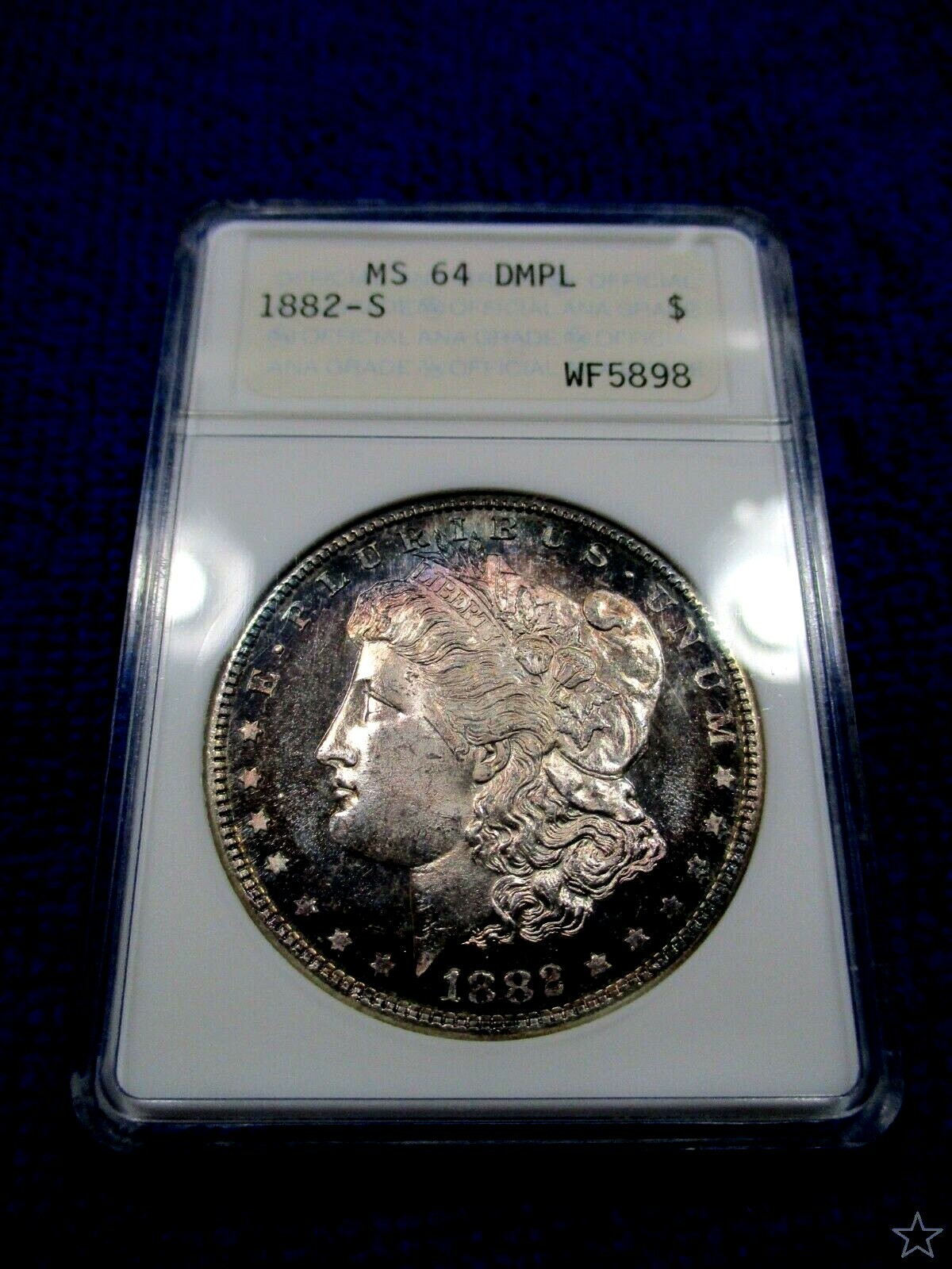 1882-S MORGAN DOLLAR 1st GEN 64-DMPL DOUBLE DATE VAM 17 S/S