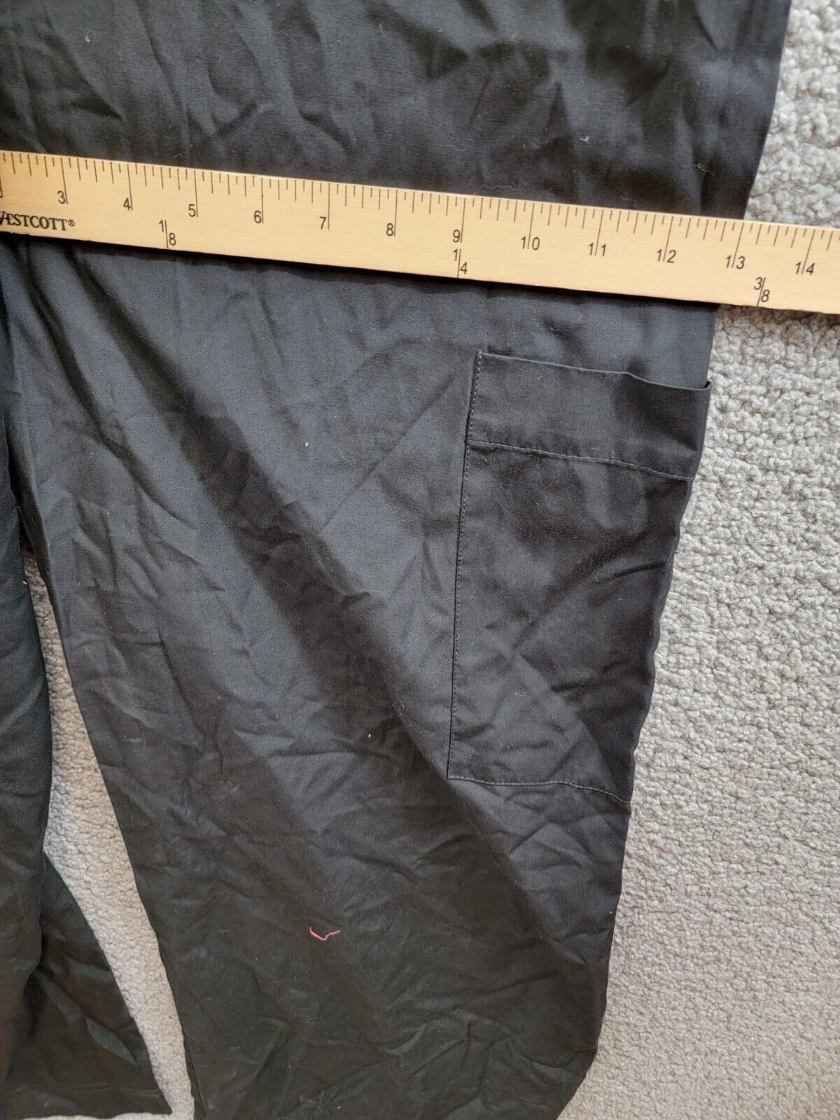 French Connection Elkie Button-Down Cargo Jumpsuit Women's M Black Tie Waist - Picture 8 of 20