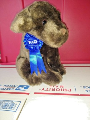 stuffed chocolate lab toy