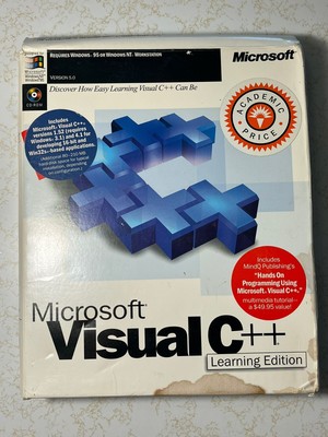 Microsoft Visual C++ Learning Edition Version 5.0 Windows 95 Big Box 2 CD s