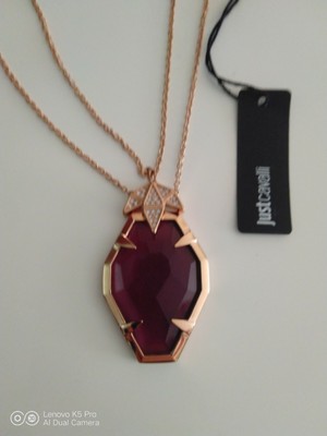 Beautiful Genuine Just Cavalli necklace 18ct Gold plated 
