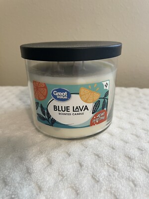 Great Value Blue Lava Scented 14 oz Candle 3-Wick , Capri Blue Dupe TikTok Viral