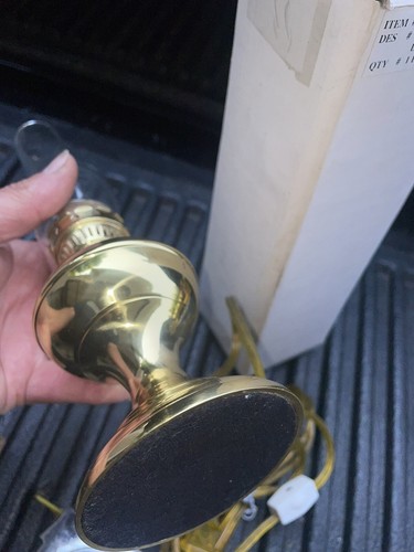 Mini Metal Electric Oil Style Lamp 11&rdquo; Unused
