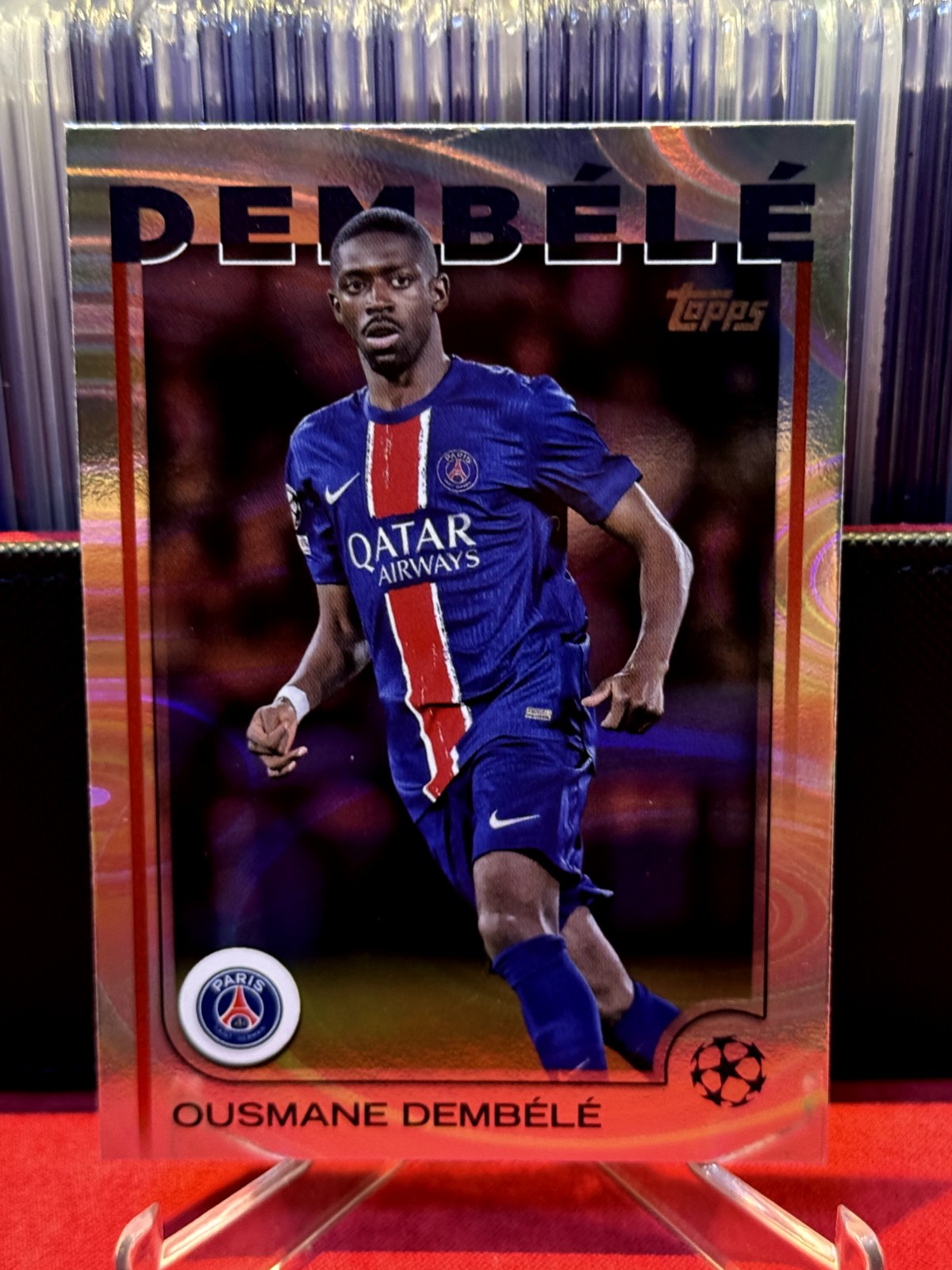 2024-25 Topps UEFA Club Competitions Rain Drops OUSMANE