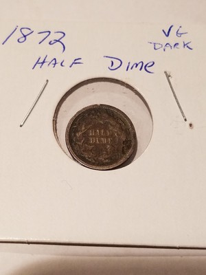 1872 Half Dime  VG