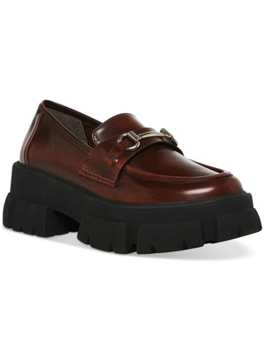 Женские лоферы STEVE MADDEN коричневые на платформе 1-1/2 размера Horse Bit Trifecta, 10 м