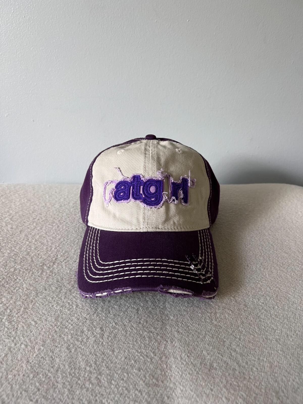 帽子 Stray Rats Distressed Ratgirl Hat purple Stray Rats Distressed Ratgirl Hat purple