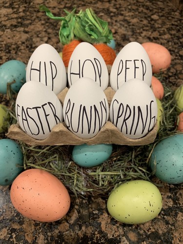 Rae Dunn Inspired Easter Eggs