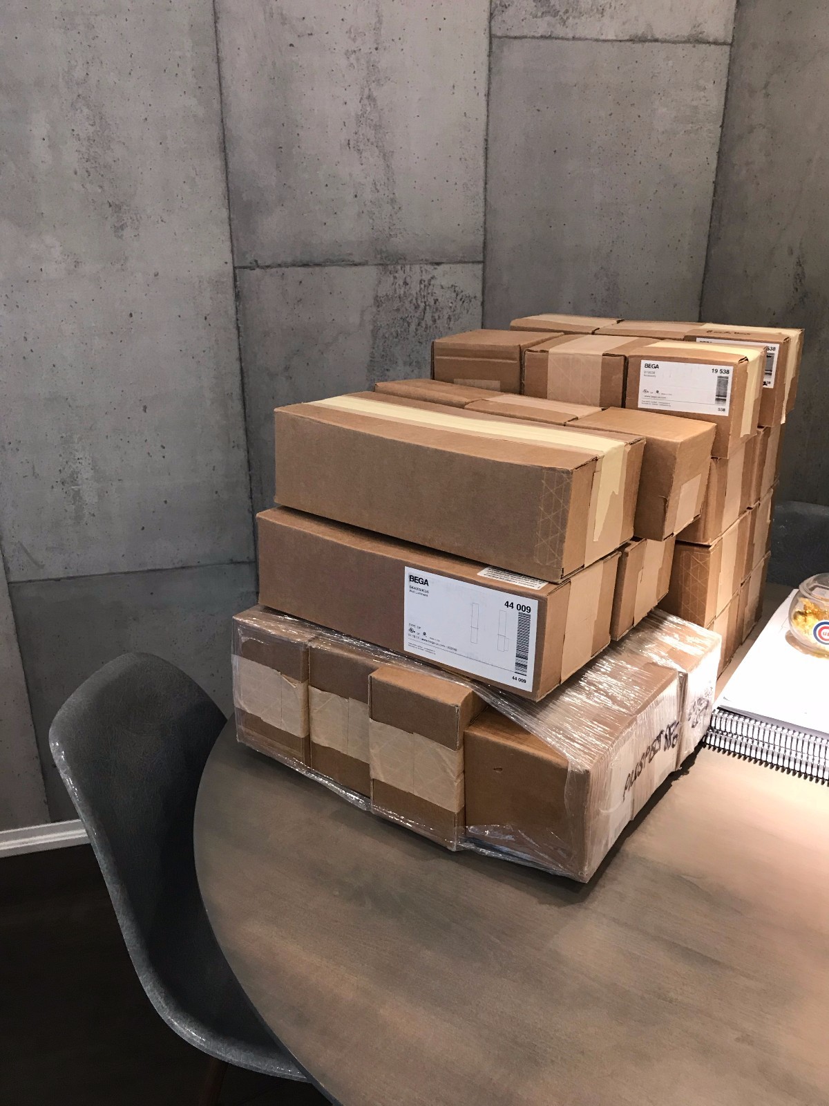 BEGA LED Luminaire #44009 Opal Glass - Brushed Stainless Steel