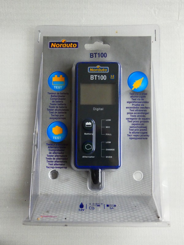 Testeur De Batterie Et Alternateur Ã  Affichage Digital Norauto Par Allume-Cigare