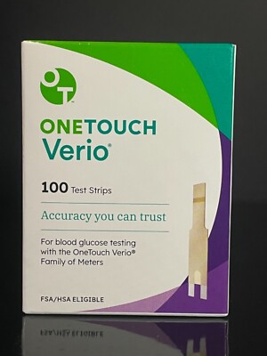 100 One Touch  Verio Test Strips  Exp 2026/05/31