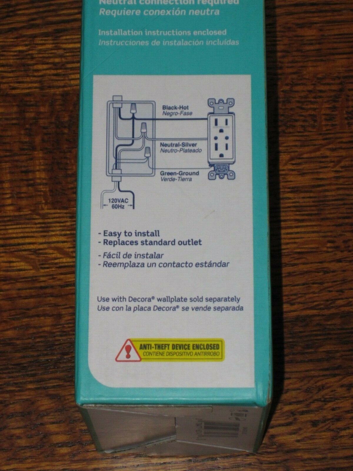 New Leviton decora smart (White) Outlet with Z-Wave Technology DZR15