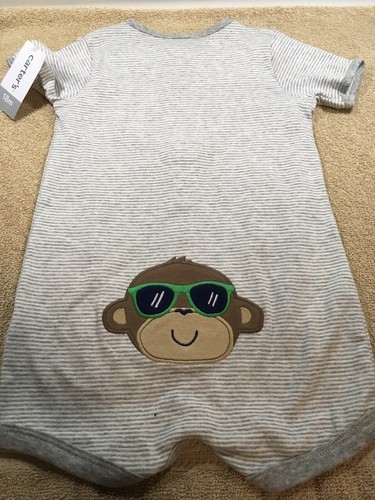 Baby Boy Carters 18 Months Rompers Lot of 7 BNWT Spring Summer