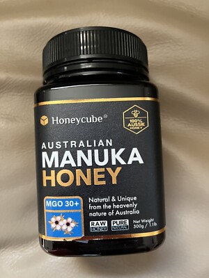 1 Lb. RAW Australian Honeycube 100% Pure Manuka Honey MGO 30+ (16 oz) Exp 2029