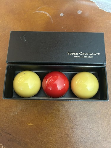 ビリヤード SUPER CHRYSTALATE BALLS MADE IN ENGLAND CRYSTALATE SNOOKER & BILLIARD BALL SET VINTAGE IN ORIGINAL